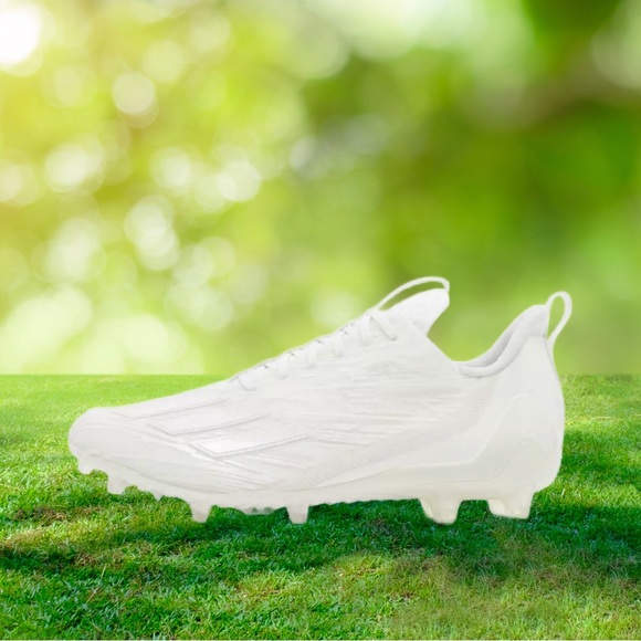 Adidas Adizero 12.0 Men’s Football Cleats Triple White GX5413 Sz 10.5 NEW - Picture 2 of 5